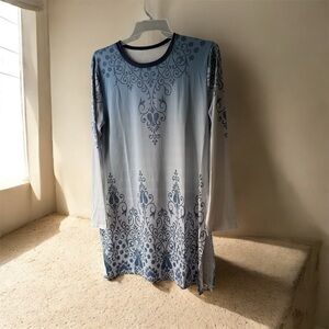 Source Unknown Blue and Gray Tunic